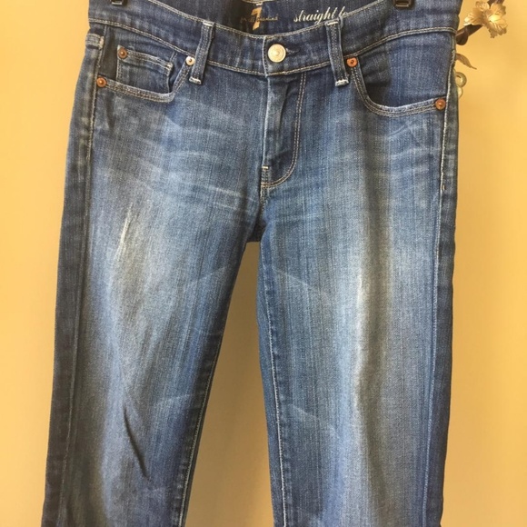 7 for all mankind straight Leg Distressed Jeans 27 - Picture 5 of 8
